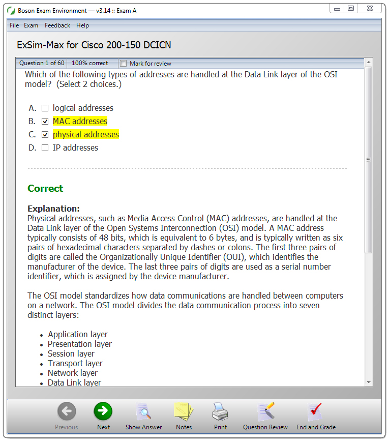 ExSim-Max for Cisco 200-150 DCICN practice exam