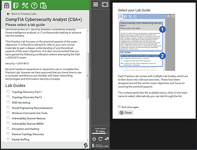 CompTIA CSA+ CS0-001 Practice Lab