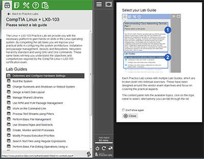 CompTIA Linux + LX0-103 Practice Lab